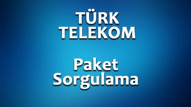 Türk Telekom Paket Sorgulama