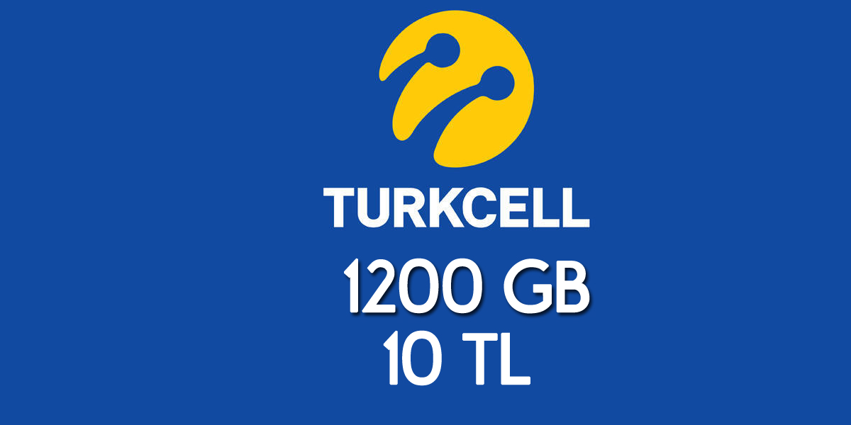 Turkcell 1200 GB 10 tl
