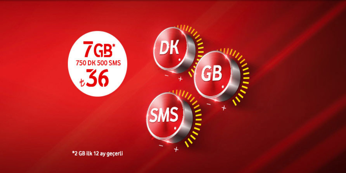 Vodafone Uyumlu 7 GB